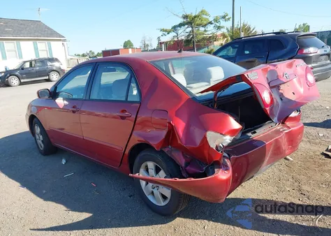 2003 Toyota Corolla Le из США, поврежденный, VIN 2T1BR32E43C087078